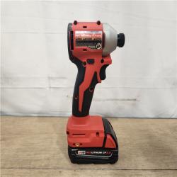 AS-ISP- Milwaukee M18 Compact Brushless 1/4  Hex Impact Driver Kit
