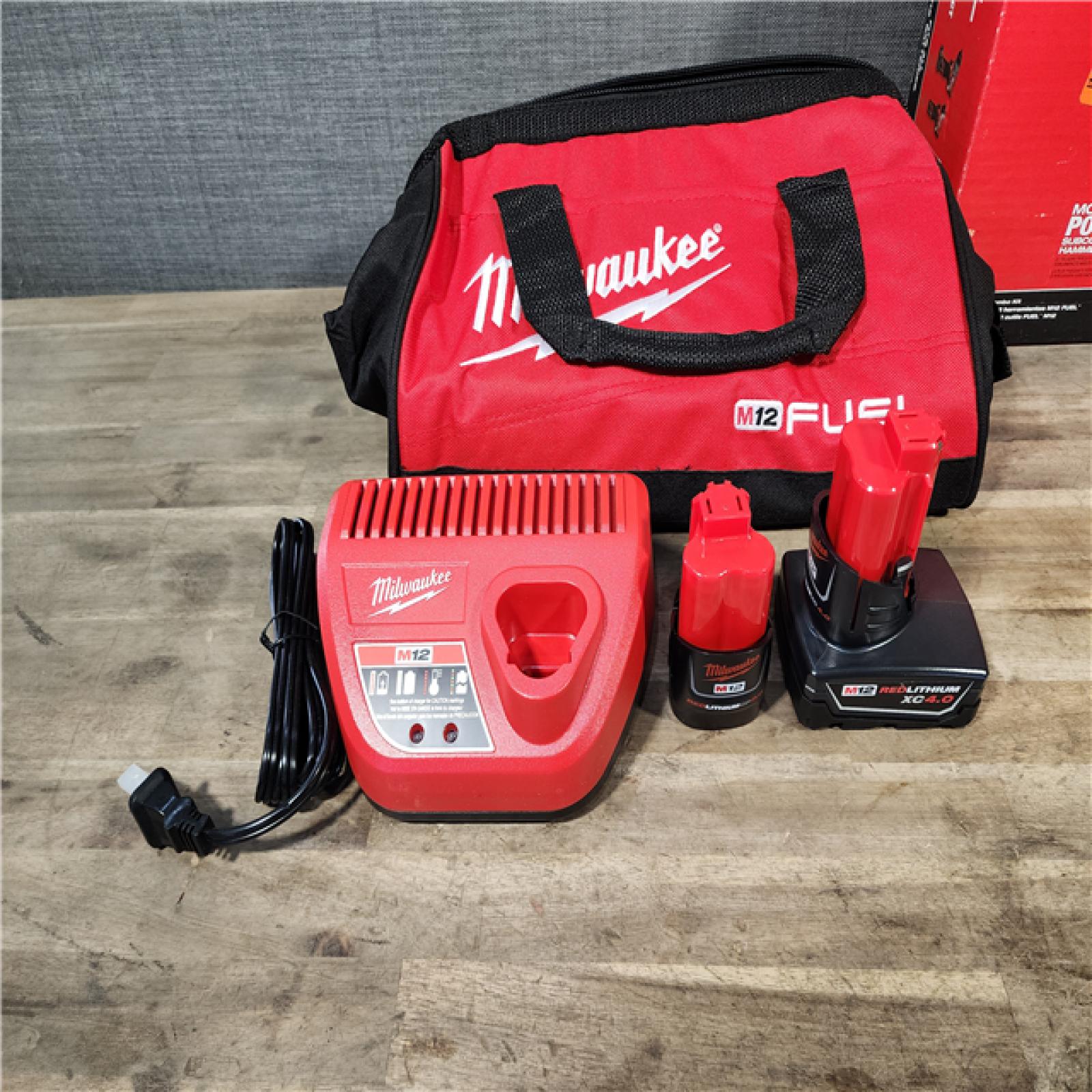 HOUSTON LOCATION - AS-IS (APPEARS LIKE NEW) Milwaukee 3497-22 12V Brushless Hammer Drill and Impact Driver Combo Kit