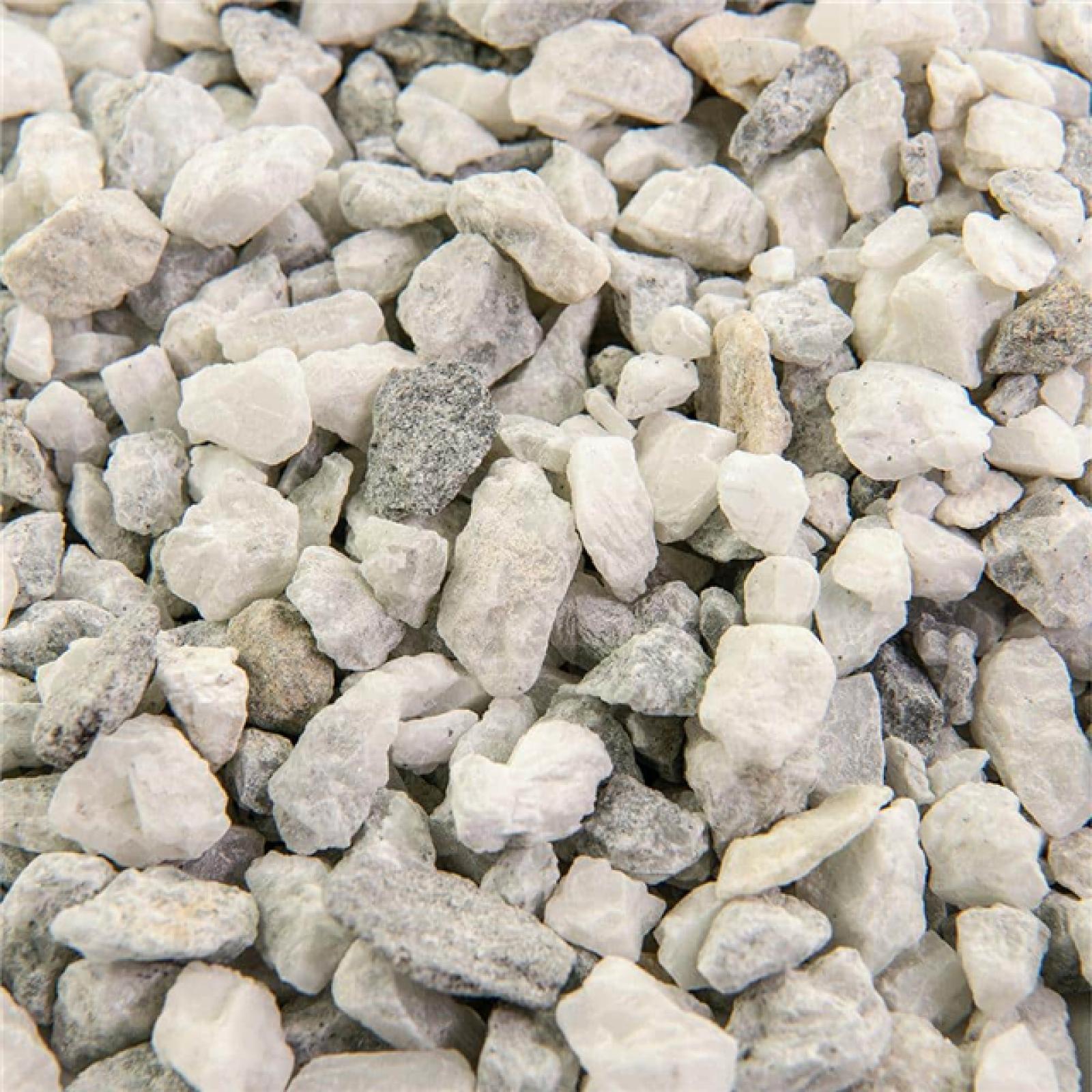 Phoenix Southwest Boulder & Stone 25 cu. ft. 3/8 in. White Ice Bulk Landscape Rock and Pebble for Gardening  Landscaping  Driveways and Walkways