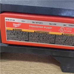 AS-IS Milwaukee 18-Volt 1/4 HP Lithium-Ion Cordless Transfer Pump (Tool Only)