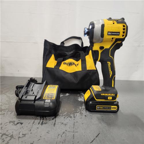AS-IS- DEWALT Atomic 20V Max Lithium-Ion Brushless Cordless Compact 1/4 in. Impact Driver Kit