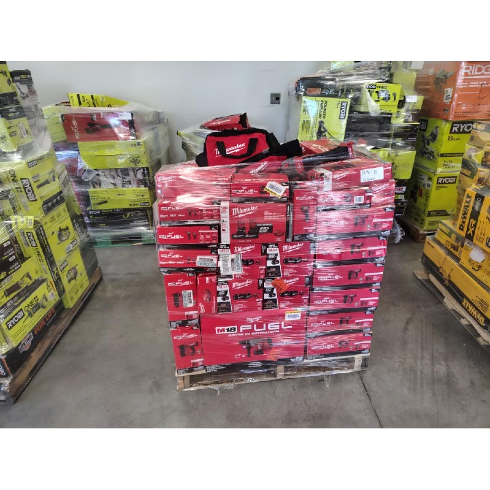 Pittston Location As-Is Power Tools Partial Truckload (12 Pallets) 8646-B