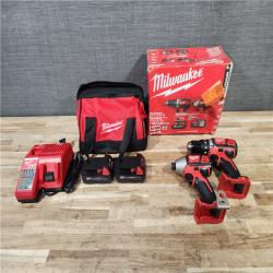 HOUSTON LOCATION - AS-IS Milwaukee 18V Lithium-Ion Cordless Drill Driver/Impact Driver Combo Kit