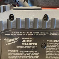 AS-IS Milwaukee 18V Lithium-Ion Cordless 2000 Peak Amp HOTSHOT Jump Starter (Tool-Only)