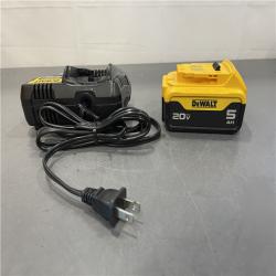 AS-IS - DEWALT 20-Volt Maximum XR 5.0 Ah Battery Pack and Charger