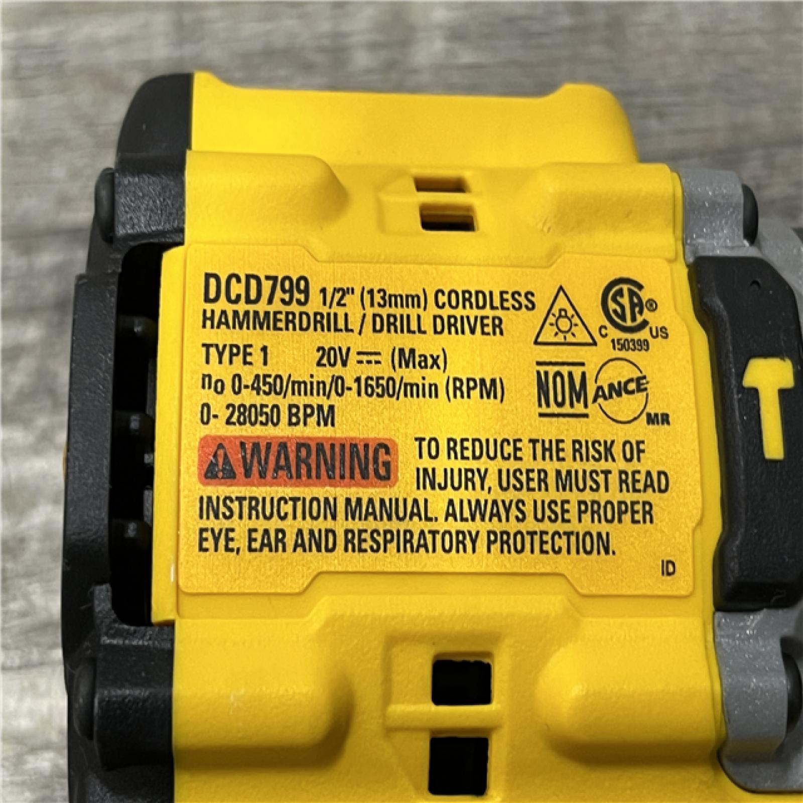 AS-IS DEWALT ATOMIC 20-Volt MAX Brushless Cordless 1/2 in. Hammer Drill (Tool-Only)