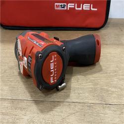 AS-IS Milwaukee FUEL 12V Li-Ion Brushless Cordless Stubby 3/8 in. Impact Wrench Kit