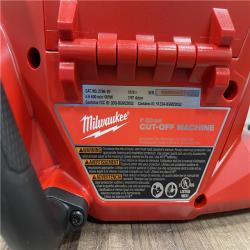 AS-IS Milwaukee  FUEL ONE-KEY 18V Lithium-Ion Brushless Cordless 9 in. Cut Off Saw (Tool-Only)