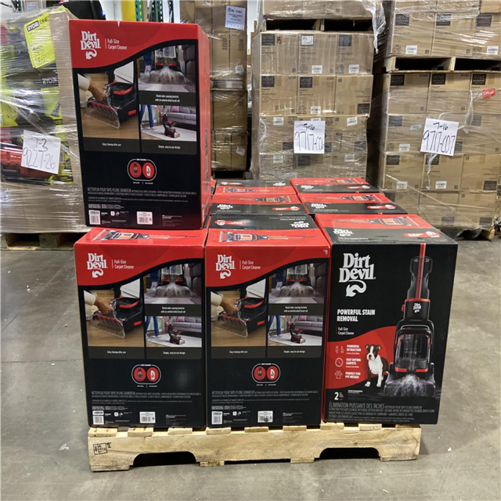 DALLAS LOCATION - Dirt Devil Full Size Upright Corded Carpet Cleaner Machine, Carpet Shampooer for Dirt and Stains on Carpet (10 UNITS)