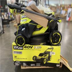 DALLAS LOCATION - RYOBI 40V HP Brushless 20 in. Cordless Battery Walk Behind Push Lawn Mower with 6.0 Ah Battery and Charger - 4 (UNITS)