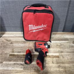 Houston Location AS-IS Milwaukee FUEL SURGE 12V Lithium-Ion Brushless Cordless 1/4 in. Hex Impact Driver and Battery