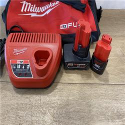 AS-IS Milwaukee FUEL 12-Volt Lithium-Ion Brushless Cordless Hammer Drill and Impact Driver Combo Kit
