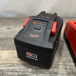 AS-IS Milwaukee 18-Volt Lithium-Ion REDLITHIUM FORGE Starter Kit with 12. 0Ah Battery and Charger