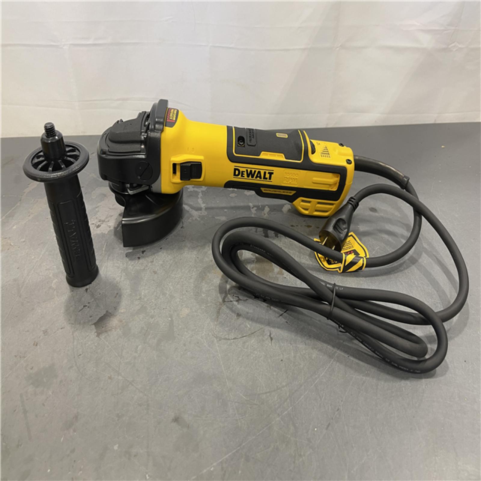 AS-IS - DEWALT 13 Amp Corded 5 in. Brushless Angle Grinder with Slide Switch