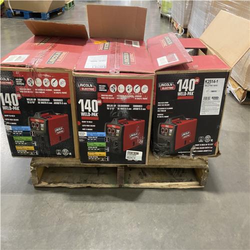 Dallas Location - As-Is Lincoln Electric Weld Pak 140HD Welder (Lot Of 3)