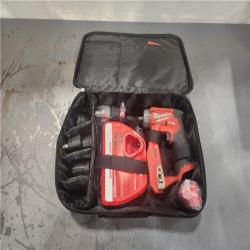 AS-IS- Milwaukee FUEL 12V Lithium-Ion Brushless Cordless 4-in-1 Installation 3/8 in. Drill Driver Kit