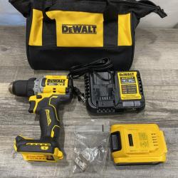 AS-IS DEWALT 20V XR Lithium-Ion Cordless Brushless 1/2 in. Drill/Driver Kit