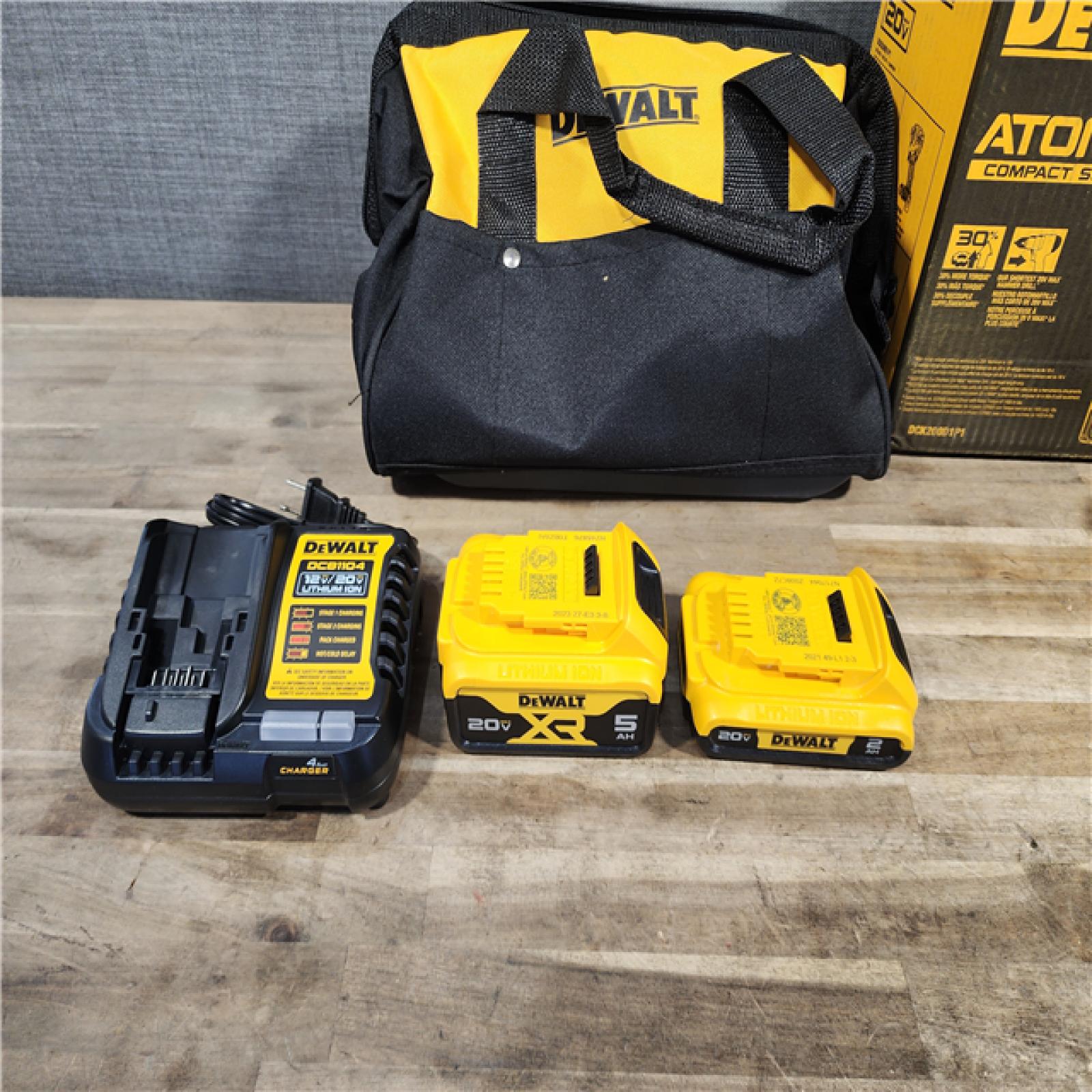 HOUSTON LOCATION - AS-IS DeWalt 2-Tool Combo Kit W/ (2) BATTERY & CHARGER