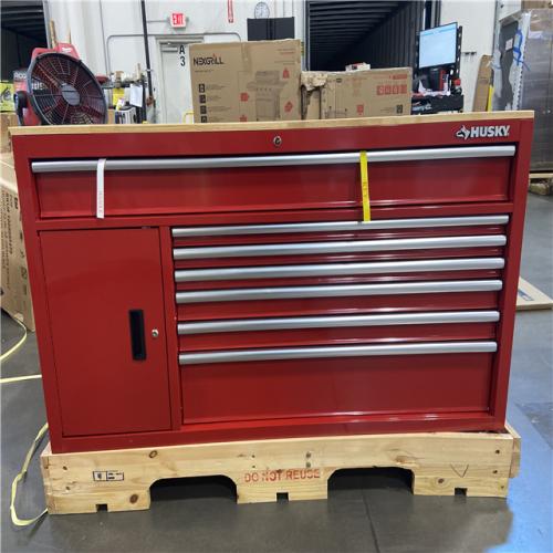 DALLAS LOCATION - Husky 61 in. W x 22.1 in D Standard Duty 7-Drawer Mobile Workbench