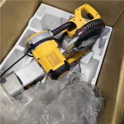 AS-IS  DEWALT 15 Amp Corded 12 in. Double Bevel Sliding Compound Miter Saw, Blade Wrench and Material Clamp