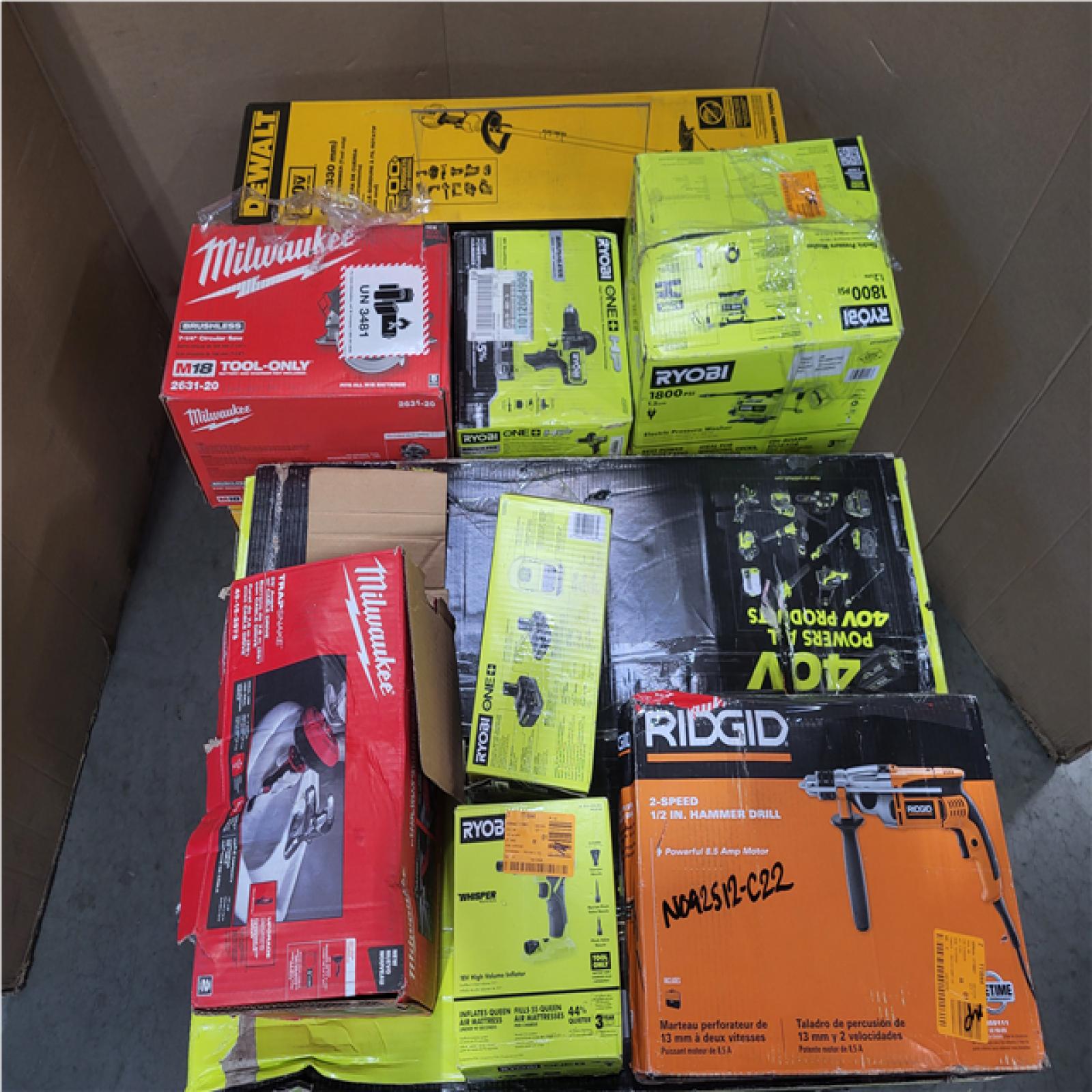CALIFORNIA AS-IS TOOL PALLET