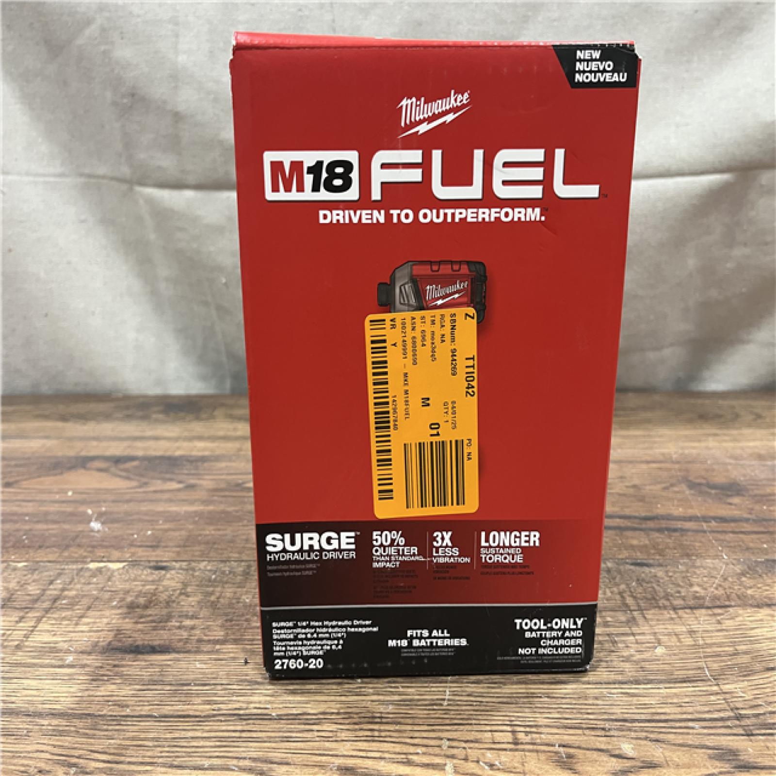 NEW Milwaukee 2760-20 - M18 Fuel Surge 18V Cordless Drill/Driver Bare Tool