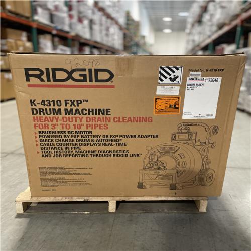 DALLAS LOCATION- AS IS RIDGID K-4310 FXP DRUM MACHINE
