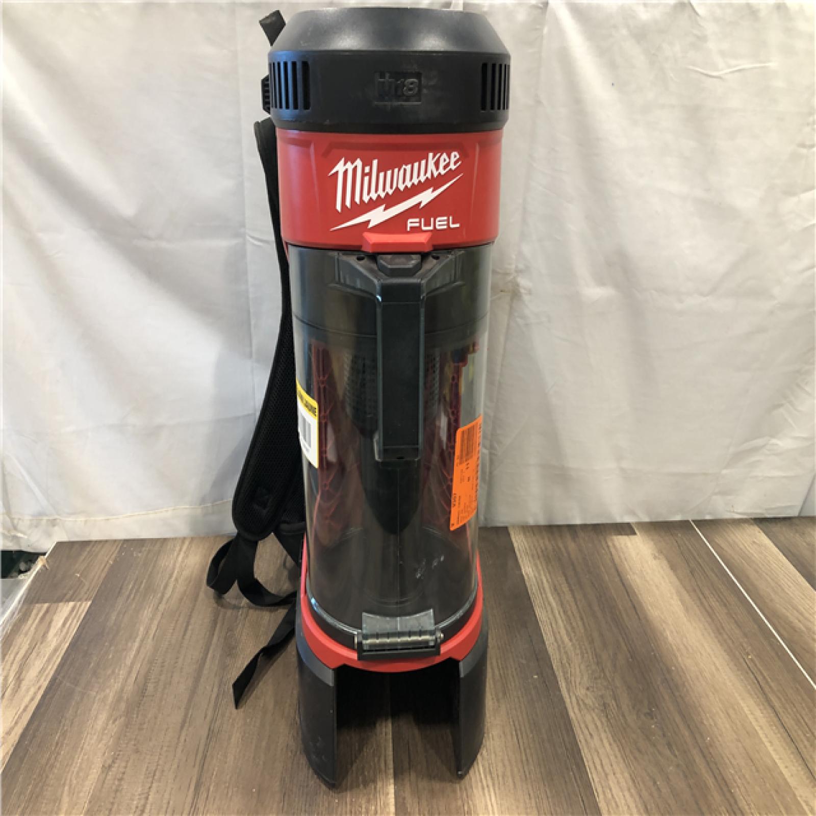 AS-IS Milwaukee FUEL 18-Volt Lithium-Ion Brushless 1 Gal. Cordless 3-in-1 Backpack Vacuum (Vacuum-Only)