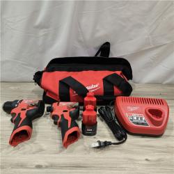 AS-IS Milwaukee M12 Cordless Brushless 2 Tool Combo Kit