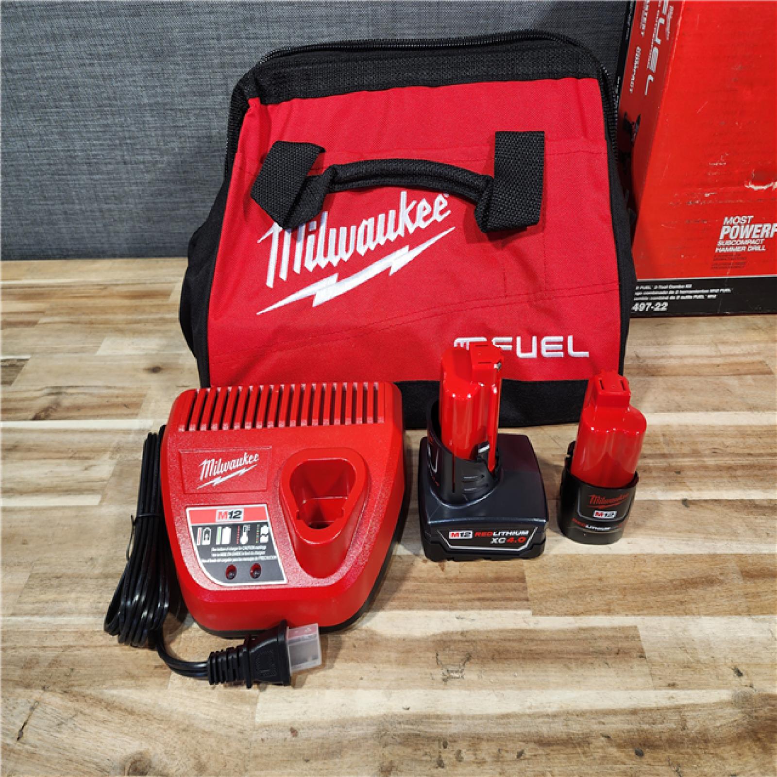 HOUSTON LOCATION - AS-IS (APPEARS LIKE NEW) Milwaukee FUEL 12-Volt Lithium-Ion Brushless Cordless Hammer Drill and Impact Driver Combo Kit