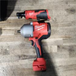 HOUSTON LOCATION - AS-IS MILWAUKEE 2 TOOL COMBO KIT W/ (2) BATTERY & CHARGER