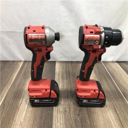 AS-IS Milwaukee 18V Lithium-Ion Brushless Cordless Compact Drill/Impact Combo Kit