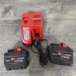 California AS-IS Milwaukee 1 D-Handle Ext. Anvil High Torque Impact Wrench  Includes (2) Batteries  Charger & Bag