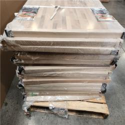 Phoenix Hampton Bay 6 ft. L x 39 in. D Unfinished Walnut Solid Wood Butcher Block Countertop Island with Standard Edge Pallet (16-CounterTops)