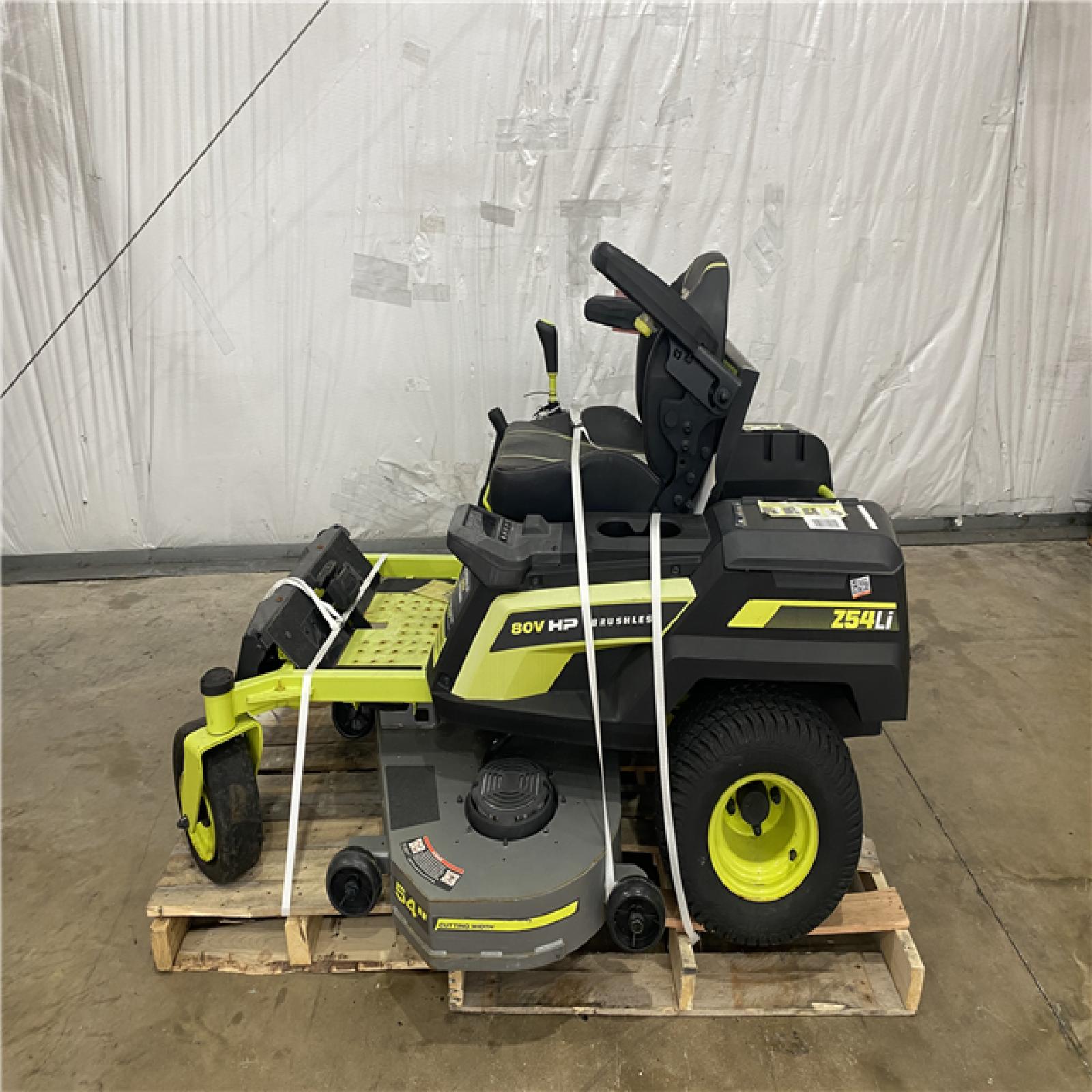 Houston Location - AS-IS Ryobi 80V HP Z42Li 54 Riding Mower