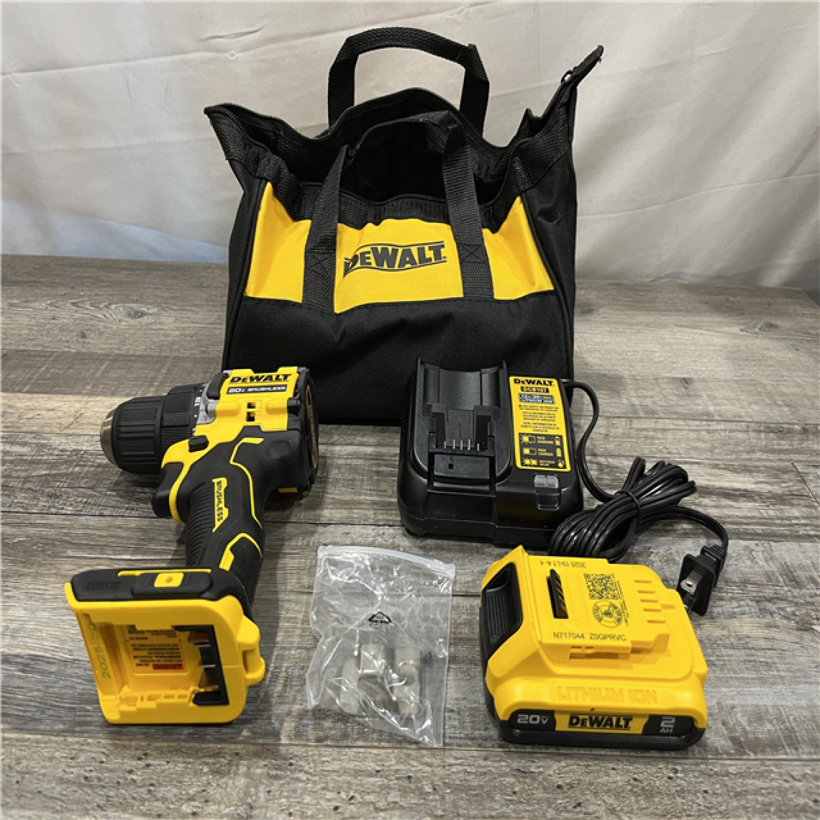 AS-IS DEWALT Atomic 20V Lithium-Ion Cordless Compact 1/2 in. Drill/Driver Kit