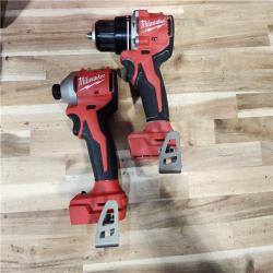 HOUSTON LOCATION - AS-IS Milwaukee 18-Volt Lithium-Ion Brushless Cordless Compact Hammer Drill/Impact Combo Kit