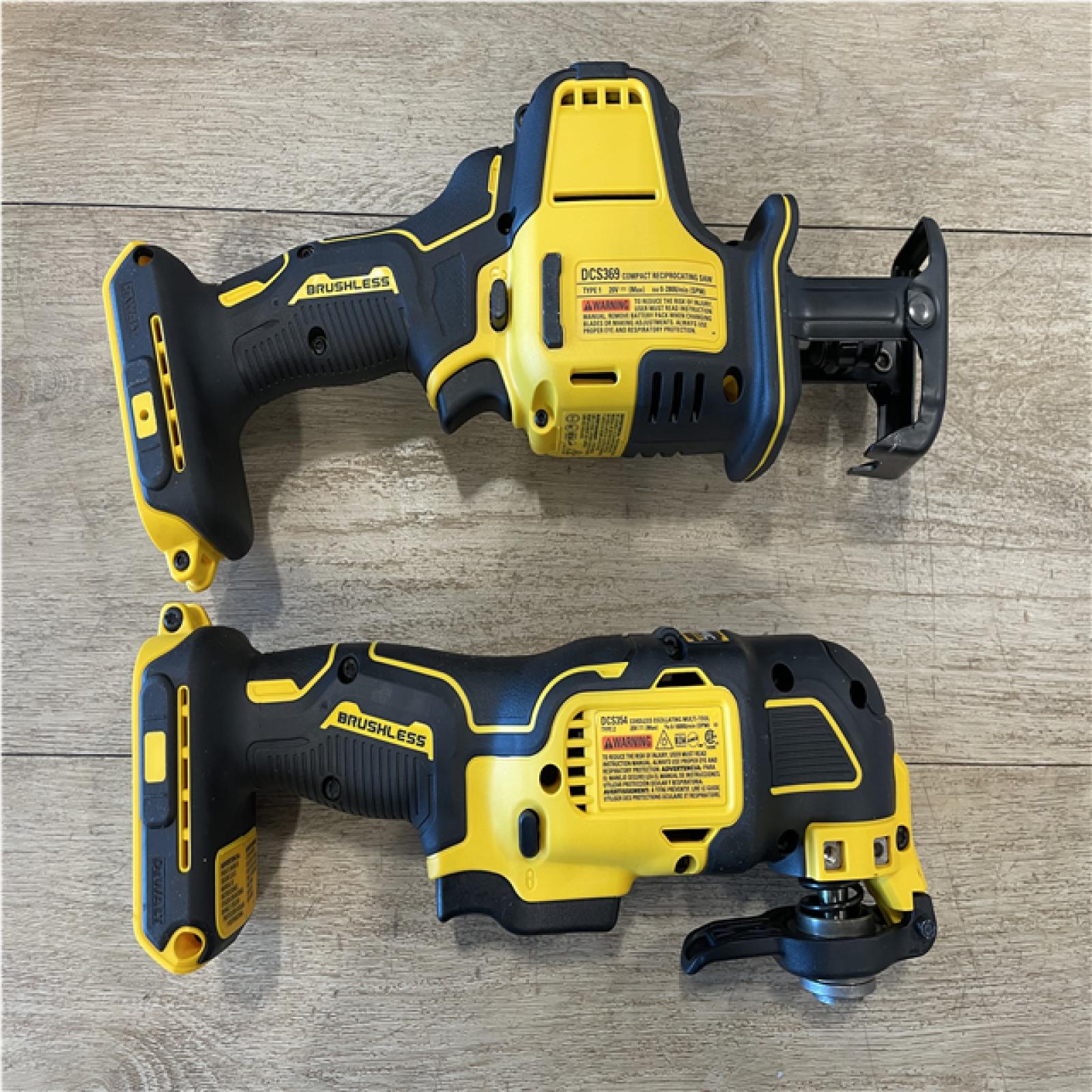 AS-IS DEWALT ATOMIC 20-Volt Lithium-Ion Cordless Brushless (4-Tool) Combo Kit
