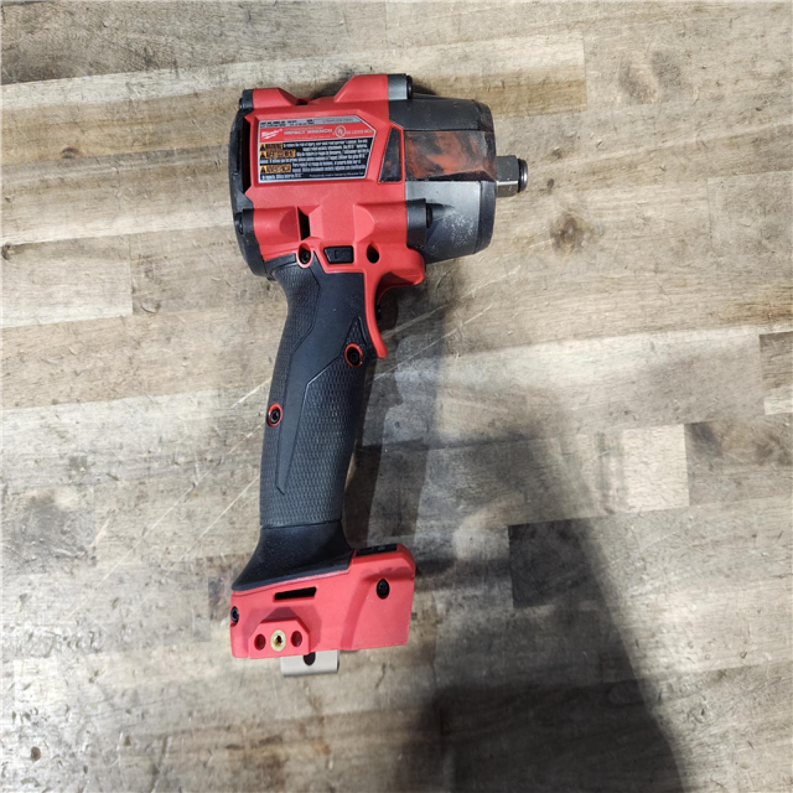 HOUSTON LOCATION - AS-IS Milwaukee 2962-20 M18 18V Fuel 1/2 Mid-Torque Impact Wrench Cordless Lithium-Ion Brushless W/ BATTERY & CHARGER