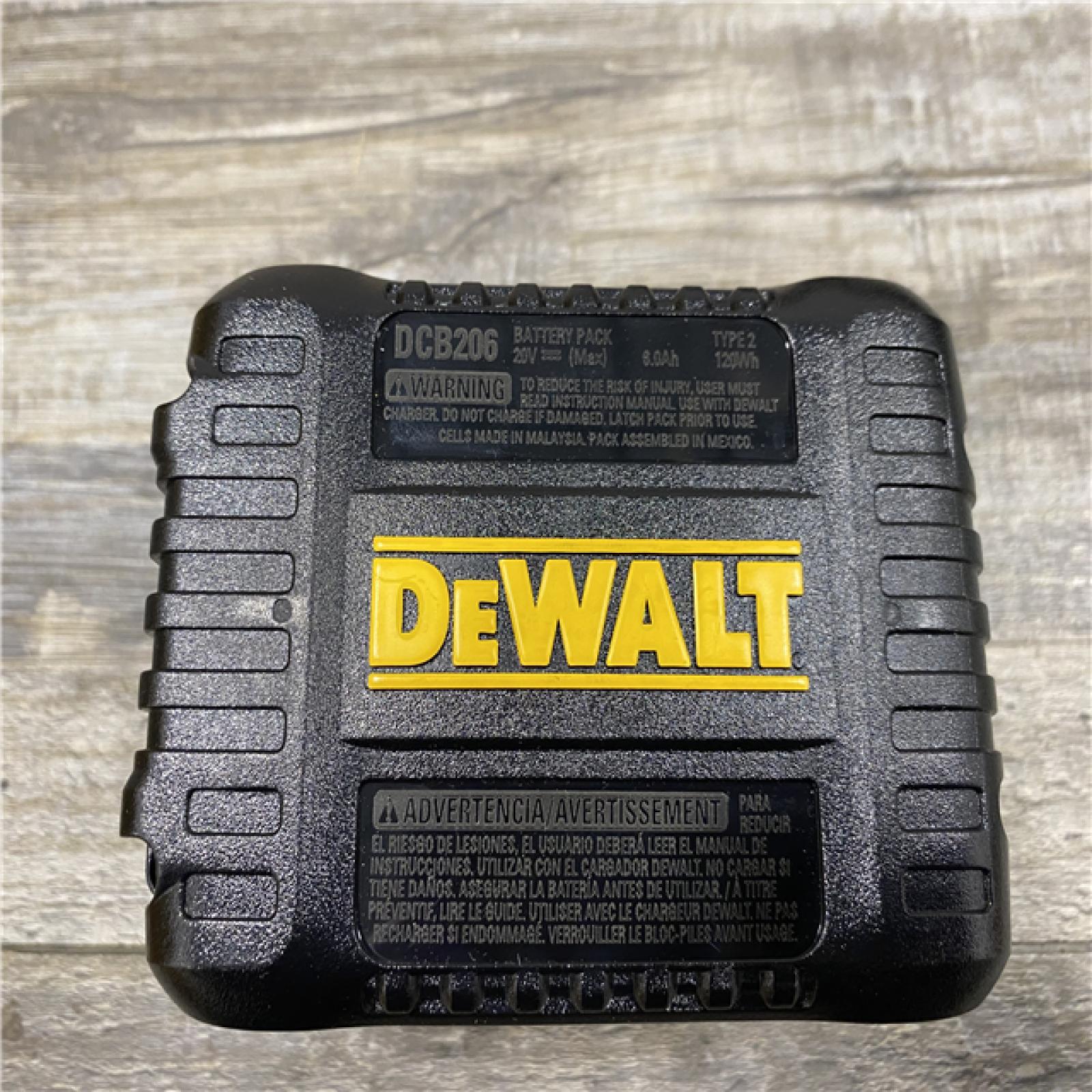 AS-IS DEWALT 20V MAX Lithium-Ion 6.0 Ah Battery and Charger