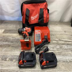 AS-IS Milwaukee 18V Lithium-Ion Brushless Cordless 1/2 in. Compact Drill/Driver Kit