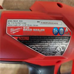 HOUSTON LOCATION - AS-IS (APPEARS LIKE NEW) Milwaukee FUEL 18-Volt Lithium-Ion Brushless Cordless Gen II 18-Gauge Brad Nailer (Tool-Only)