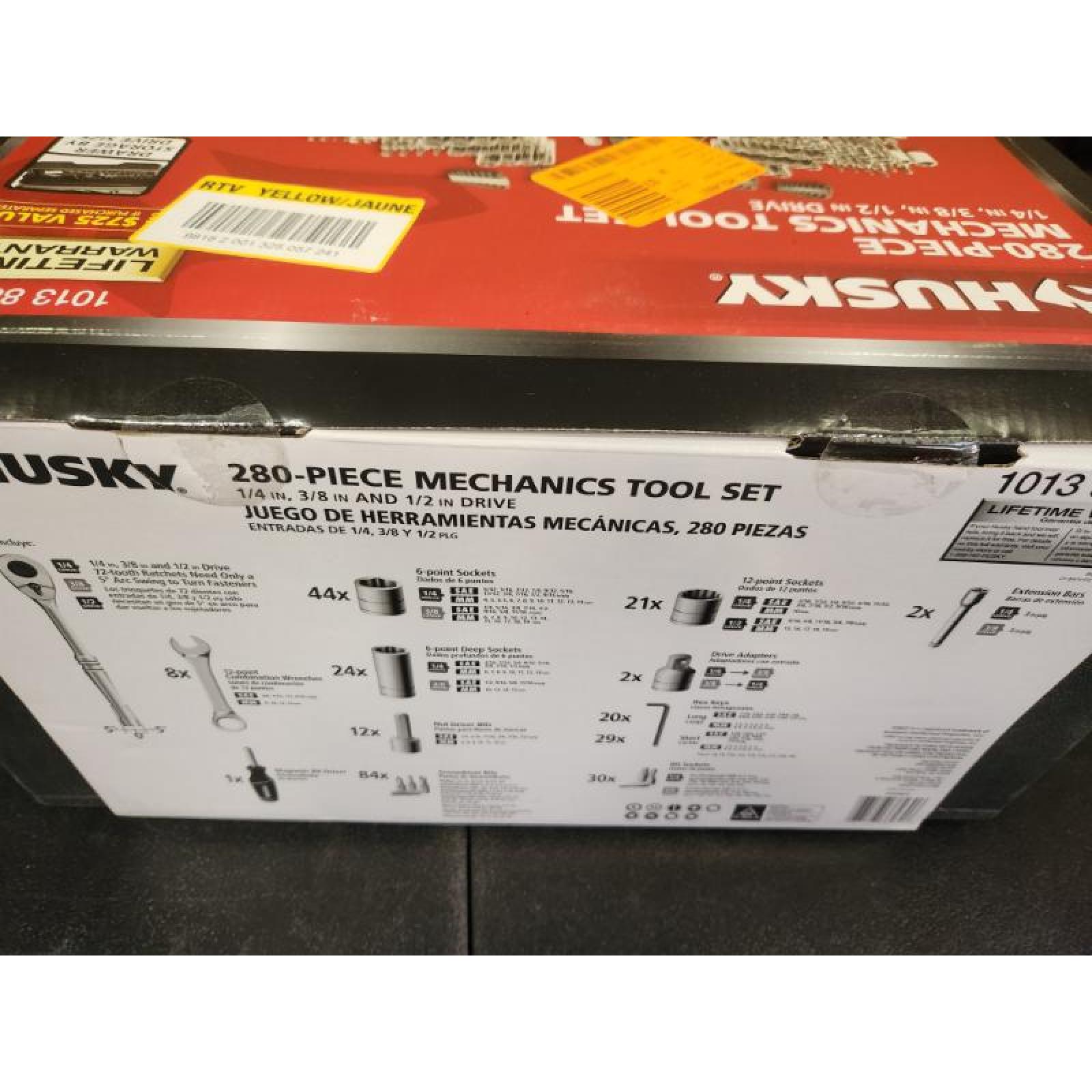 Phoenix NEW Husky 280-Piece SAE/Metric Mechanics Tool Set with Tool Box (SEALED)