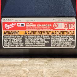 HOUSTON LOCATION - AS-IS (APPEARS LIKE NEW) Milwaukee M18 18V Dual Bay Simultaneous Super Charger (CHARGER ONLY)
