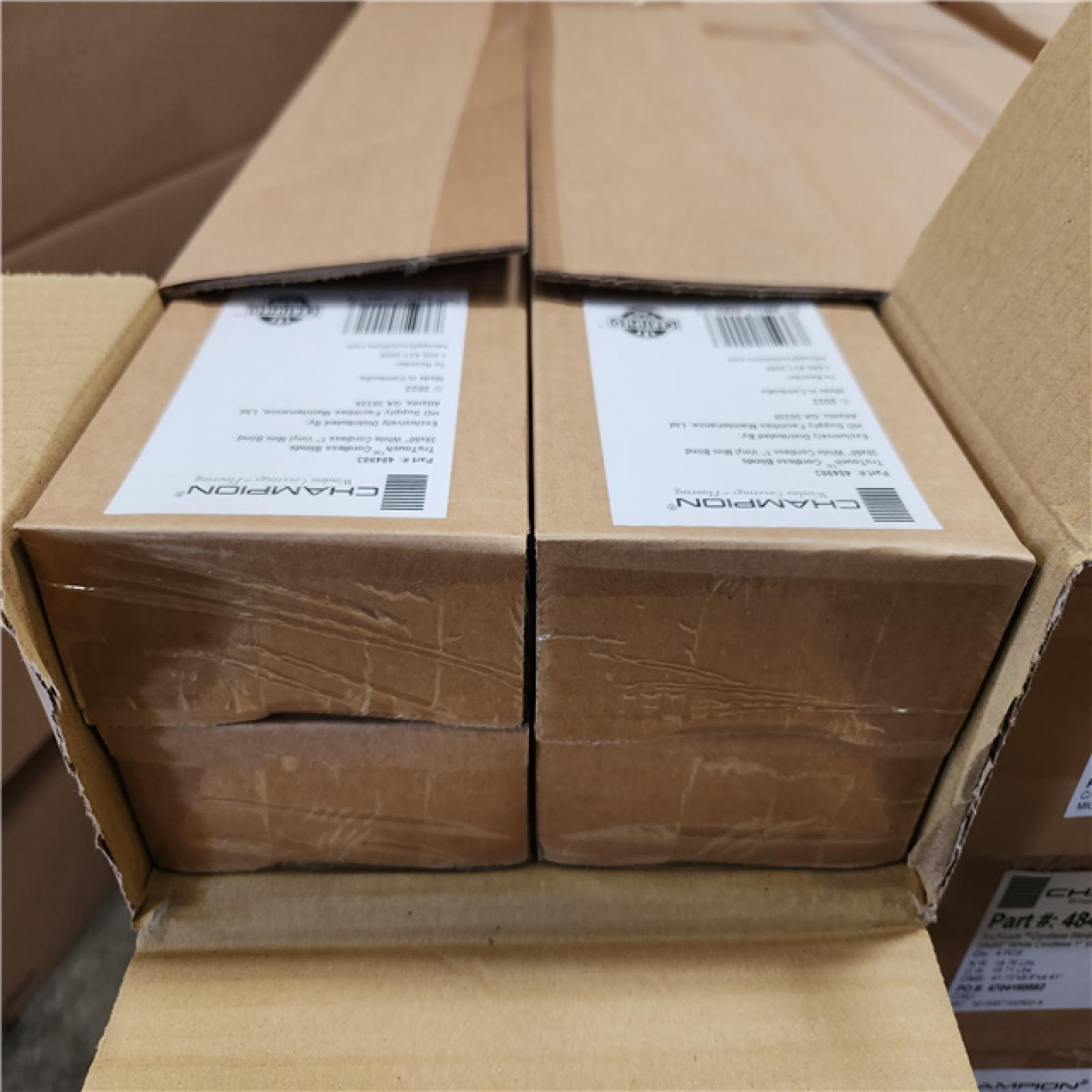 Phoenix Location NEW Champion TruTouch Cordless Blinds 39x60 White Cordless 1 Vinyl Blind 4Pcs Pallet (44 Boxes)