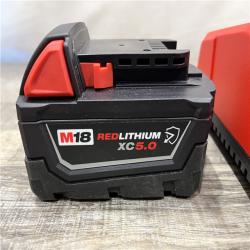 AS-IS Milwaukee 18-Volt Lithium-Ion XC Starter Kit with One 5.0Ah Battery and Charger