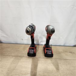 AS-IS- Milwaukee 18V Lithium-Ion Cordless Drill Driver/Impact Driver Combo Kit