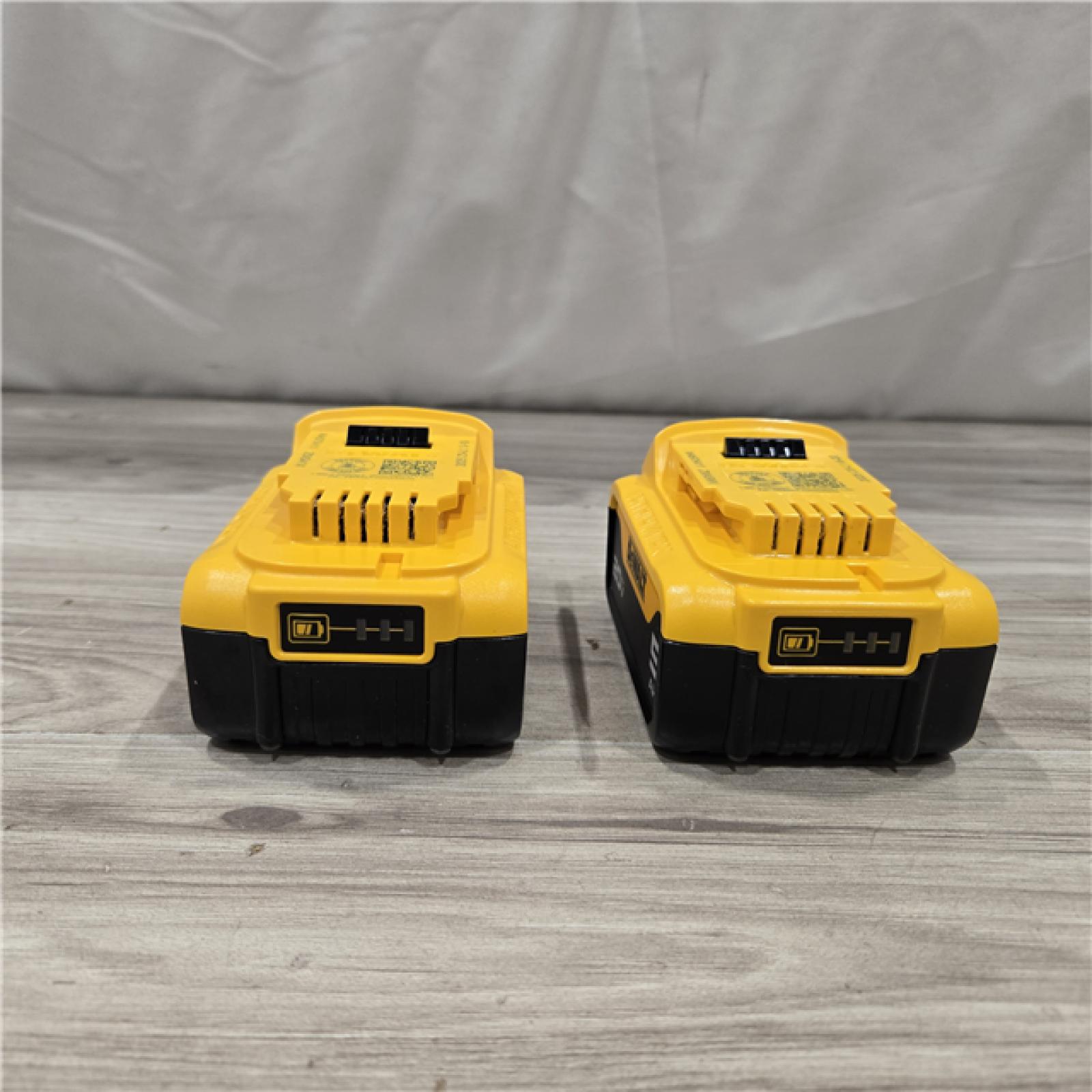 AS-IS DEWALT 20V MAX XR Premium Lithium-Ion 5.0Ah Battery Pack (2 Pack)