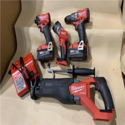 Good - M18 FUEL 18V Lithium-Ion Brushless Cordless Combo Kit with Two 5.0 Ah Batteries  1 Charger 1 Tool Bag