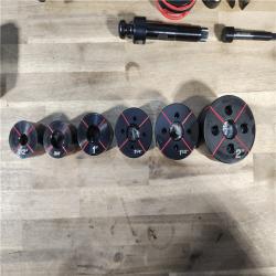 HOUSTON LOCATION - AS-IS MILWAUKEE FORCELOGIC M18 10T KNOCKOUT TOOL 1/2 - 2 KIT